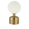 nickel saucer lamp