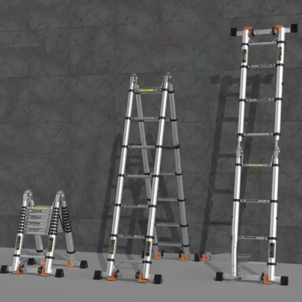 Alloy Telescopic Step Ladder Multi-functional Lifting Engineering Stairs