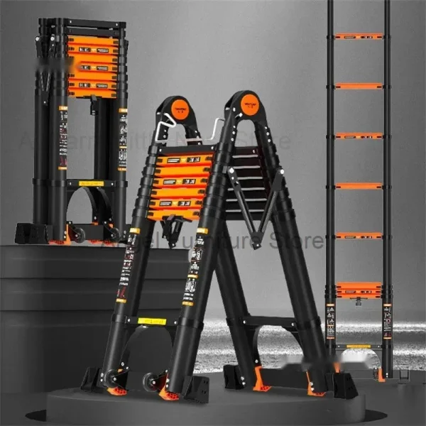 Aluminum Alloy Telescopic Ladder Herringbone Ladder