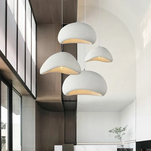 Japanese Wabi Sabi Chandelier - E27 Hanging Lamp - Image 3