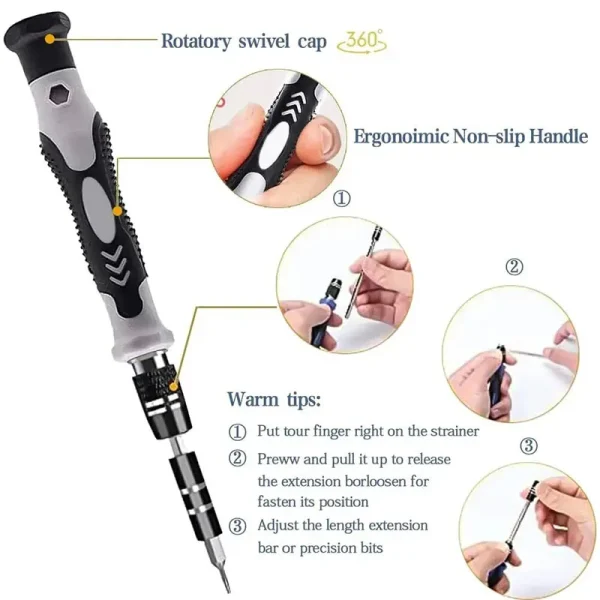 115-in-1 precision screwdriver set - Image 2