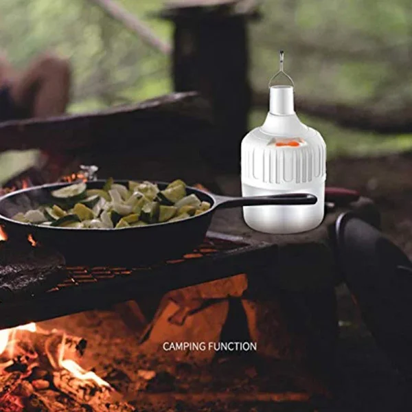 Waterproof And Rechargeable LED Night Light Bulb - Dimmable Emergency Outdoor Light
