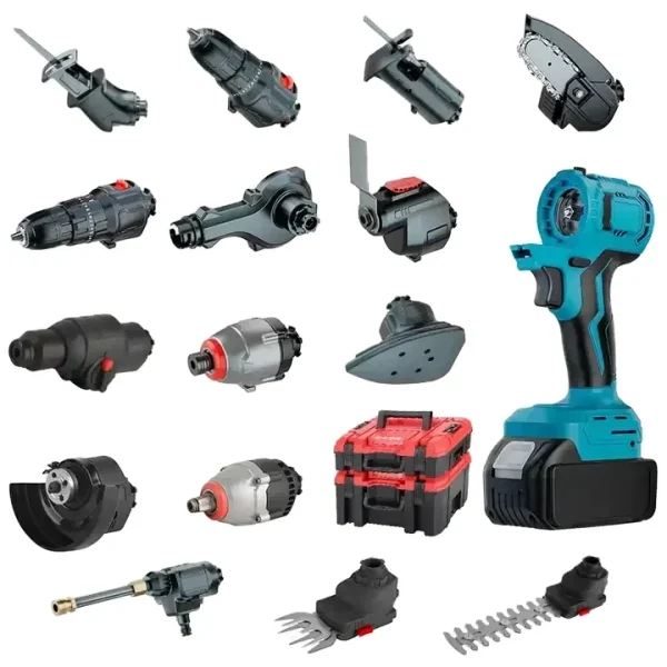 YYHC Electric Screwdriver Multi-Head Power Drill Set Power Tool Battery - Image 2